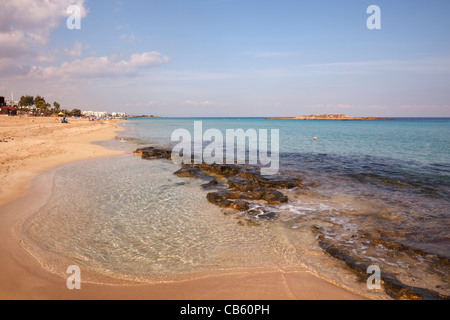 Strand von Fig Tree Bay, Protarus, Zypern Stockfoto