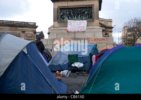 Occupy Liverpool Demonstration Stockfoto