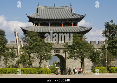 China Yunnan Dali West Gate Altstadt Stockfoto