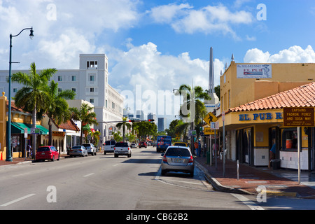 Calle Ocho (SW 8th Street) in Little Havanna, Miami, Florida, USA