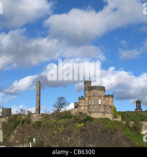 Blick auf Calton Hill, Edinburgh, Scotland, UK Stockfoto