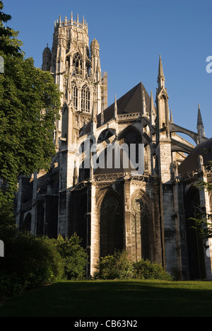 Elk196-1136v Frankreich, Normandie, Rouen, St. Ouen 14. c Stockfoto