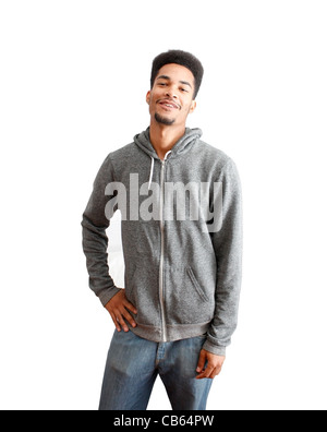 Lässige schwarze Kerl Stockfoto