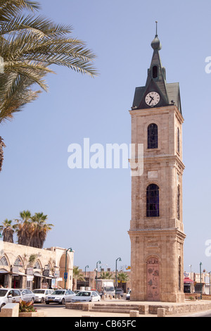 Alten Uhrturm in Platz der Uhr Jaffa Tel Aviv Israel Stockfoto