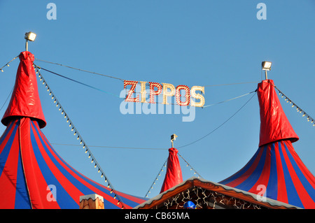 Winter-Wunderland Weihnachten Fair Hyde Park London Stockfoto