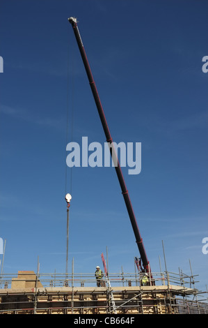 Bau einer Brücke in Luton Stockfoto