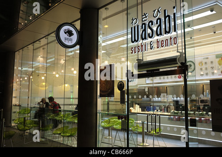 Wasabi Sushi & Bento Restaurant in London Stockfoto