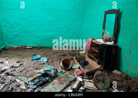 Erdrutsche nach heftigen Regenfällen in San Antonio de Escazú Zentraltal Costa Rica Stockfoto