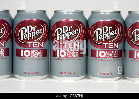 Dr. Pepper zehn. Stockfoto