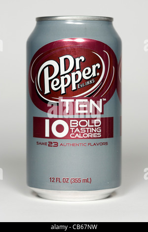 Dr. Pepper zehn. Stockfoto