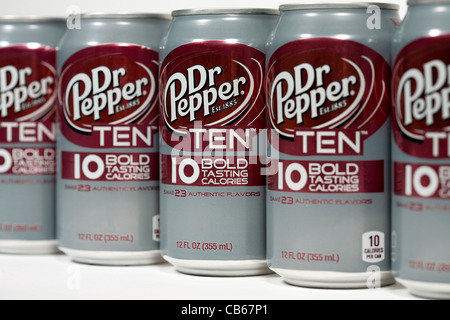 Dr. Pepper zehn. Stockfoto