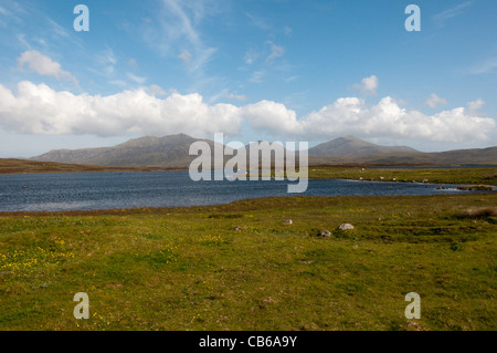 Loch Druidibeag auf der Insel South Uist in den äußeren Hebriden, Schottland Stockfoto