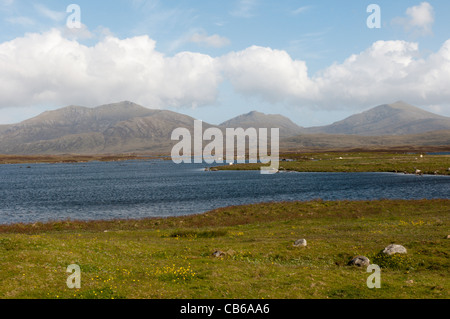 Loch Druidibeag auf der Insel South Uist in den äußeren Hebriden, Schottland Stockfoto