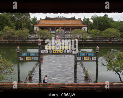 Minh Mang Grab Architektur aus der Nguyen-Dynastie in Hue, Vietnam Stockfoto