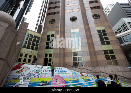 Standard chartered Bank Hochhaus zentralen Bezirk, Insel Hongkong, Sonderverwaltungsregion Hongkong, china Stockfoto