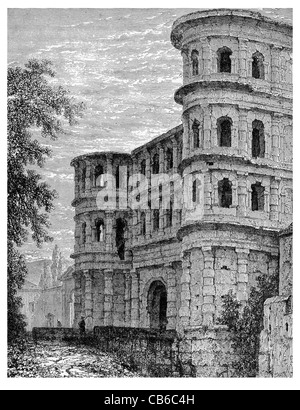 Die wieder Tor Trier Porta Nigra Roman Stadt Trier Deutschland World Heritage Site Stockfoto