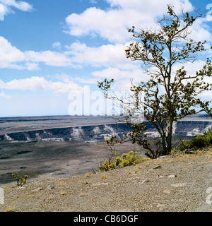 Halema ' u Krater in Kilauea Gipfel Caldera Big Island Hawaii Stockfoto