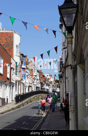 Hastings Altstadt High Street, East Sussex, England, UK, GB Stockfoto