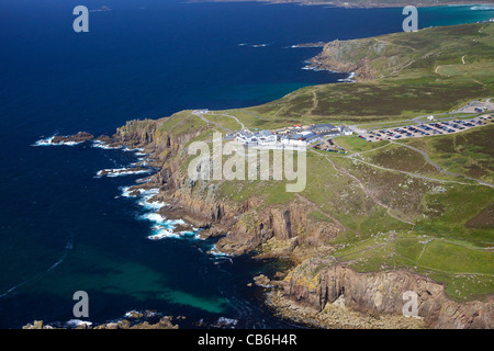 Luftaufnahme von Lands End Halbinsel, West Penwith, Cornwall, England, UK, Vereinigtes Königreich, GB, Großbritannien, britische Inseln, Stockfoto