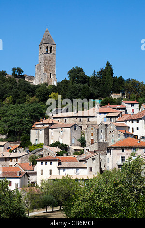 Mittelalterliche Stadt von Olargues Frankreich Stockfoto