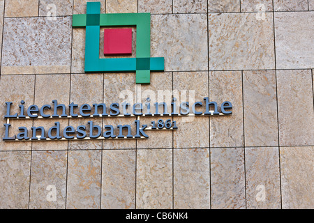 Sitz der Bank - Liechtensteinische Landesbank, Vaduz, Fürstentum Liechtenstein Stockfoto