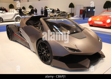 Sbarro Evoluzione Lamborghini gestylt Go Kart gezeigt auf der Essen Motor Show in Essen, Deutschland, am 29. November 2011 Stockfoto