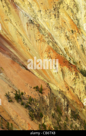 Abstrakt Yellowstone Canyon Stockfoto