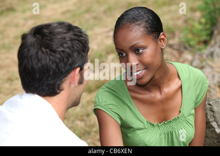 Romantisch zu zweit Stockfoto