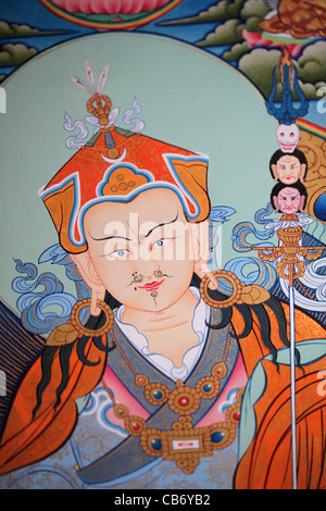 Padmasambhava Thangkas aus Nepal Stockfoto