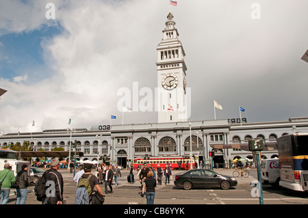 San Francisco Ferry Building Pier 1 California Vereinigten Staaten von Amerika Stockfoto