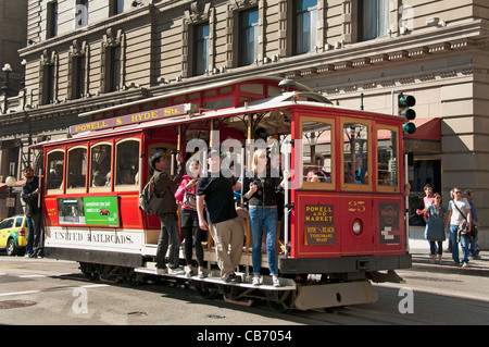 Seilbahnen Municipal Railway San Francisco, Kalifornien, Vereinigte Staaten von Amerika Stockfoto