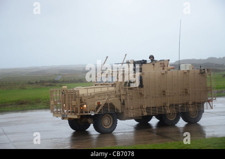 Mastiff ist eine schwer gepanzerte, 6 x 6-Rad-Antrieb Patrouillenfahrzeug der acht Personen, plus zwei Mannschaft trägt. Es ist derzeit auf Stockfoto