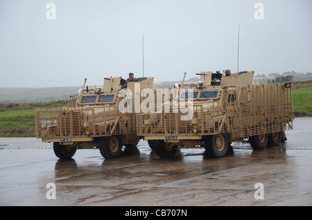 Mastiff ist eine schwer gepanzerte, 6 x 6-Rad-Antrieb Patrouillenfahrzeug der acht Personen, plus zwei Mannschaft trägt. Es ist derzeit auf Stockfoto