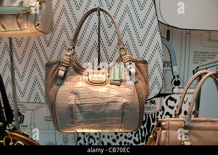 Coach Taschen Tasche Mode-Schaufenster Display Vereinigte Staaten von Amerika Stockfoto