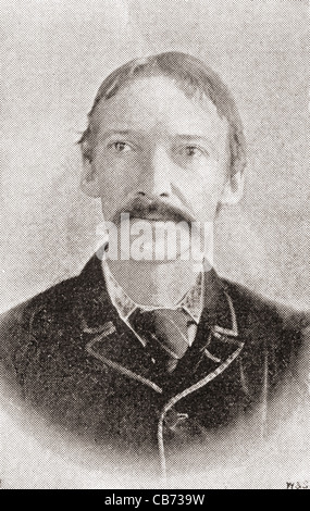 Robert Louis Balfour Stevenson, 1850-1894. Schottischer Schriftsteller, Essayist und Reisen Schriftsteller. Stockfoto