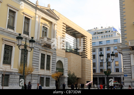 Griechenland Athen die National Bank of greece Stockfoto