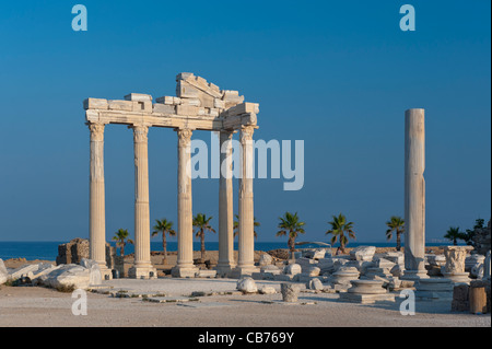 Apollon Tempel Side Antalya Türkei Stockfoto