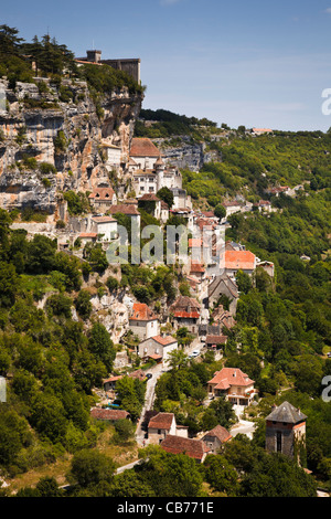 Rocamadour im Valle De La Dordogne, Lot, Frankreich Stockfoto