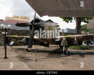 US-Douglas A1 Skyraider Flugzeuge auf dem Display an das War Remnants Museum in Ho-Chi-Minh-Stadt, Vietnam Stockfoto