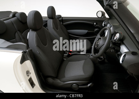 2011 Mini One Cabrio Innenausstattung Stockfoto