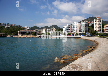 Stanley Waterfront mit Murray Haus im Hintergrund, Hongkong, Sonderverwaltungsregion Hongkong, china Stockfoto