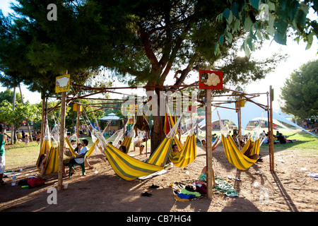 Bild vom ROTOTOM Musikfestival von Sunsplash. Reggae Festival in Benicassim, 18 bis 27 august 2011 Stockfoto