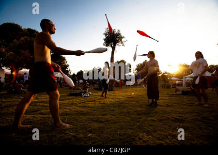 Bild vom ROTOTOM Musikfestival von Sunsplash. Reggae Festival in Benicassim, 18 bis 27 august 2011 Stockfoto