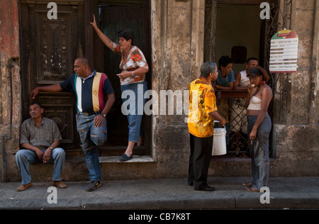 Straßenszene, Havanna (La Habana), Kuba Stockfoto