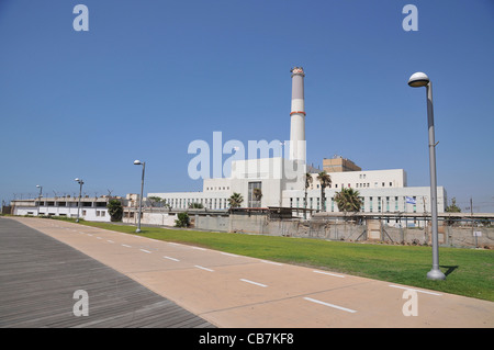 Israel, Tel Aviv, The Reading Power Station befindet sich im Nord-westlichen Teil der Stadt an der Mündung des Flusses Yarkon, Stockfoto