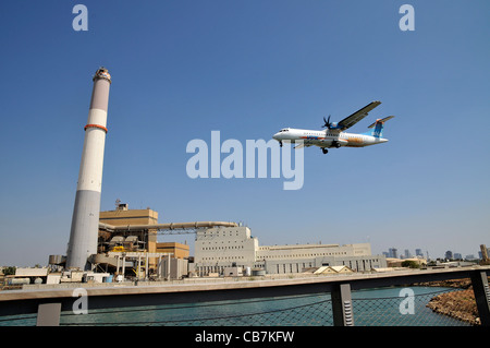 Israel, Tel Aviv, The Reading Power Station befindet sich im Nord-westlichen Teil der Stadt an der Mündung des Flusses Yarkon, Stockfoto