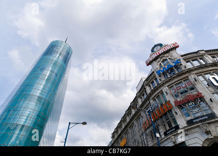 Urbis Gebäude, Manchester. Jetzt ist die Heimat des National Football Museum. Jede der Printworks Stockfoto