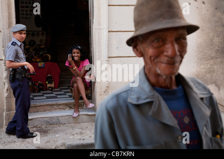 Straßenszene, Havanna (La Habana), Kuba Stockfoto