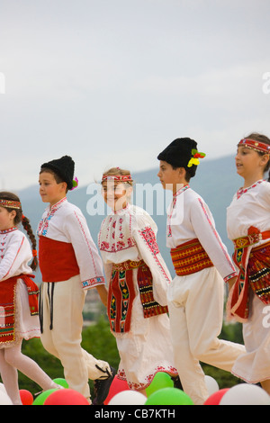 Traditionelle Tanzvorführung, Sofia, Bulgarien Stockfoto