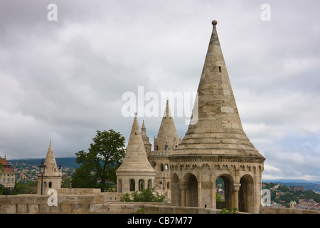 Fischers Bastion, Schlossberg, Budapest, Ungarn Stockfoto